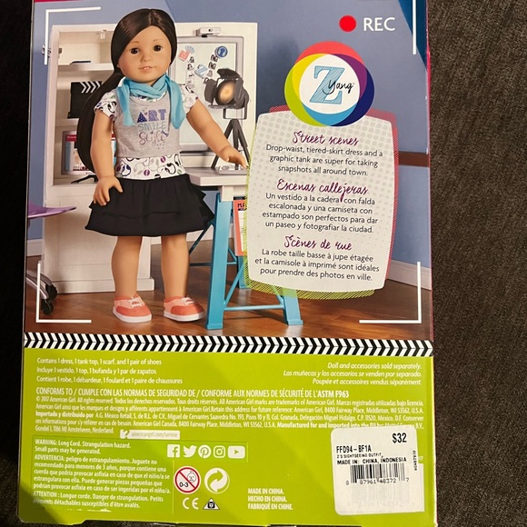 Z’s sightseeing outfit, new inbox, American girl. - Picture 2 of 2